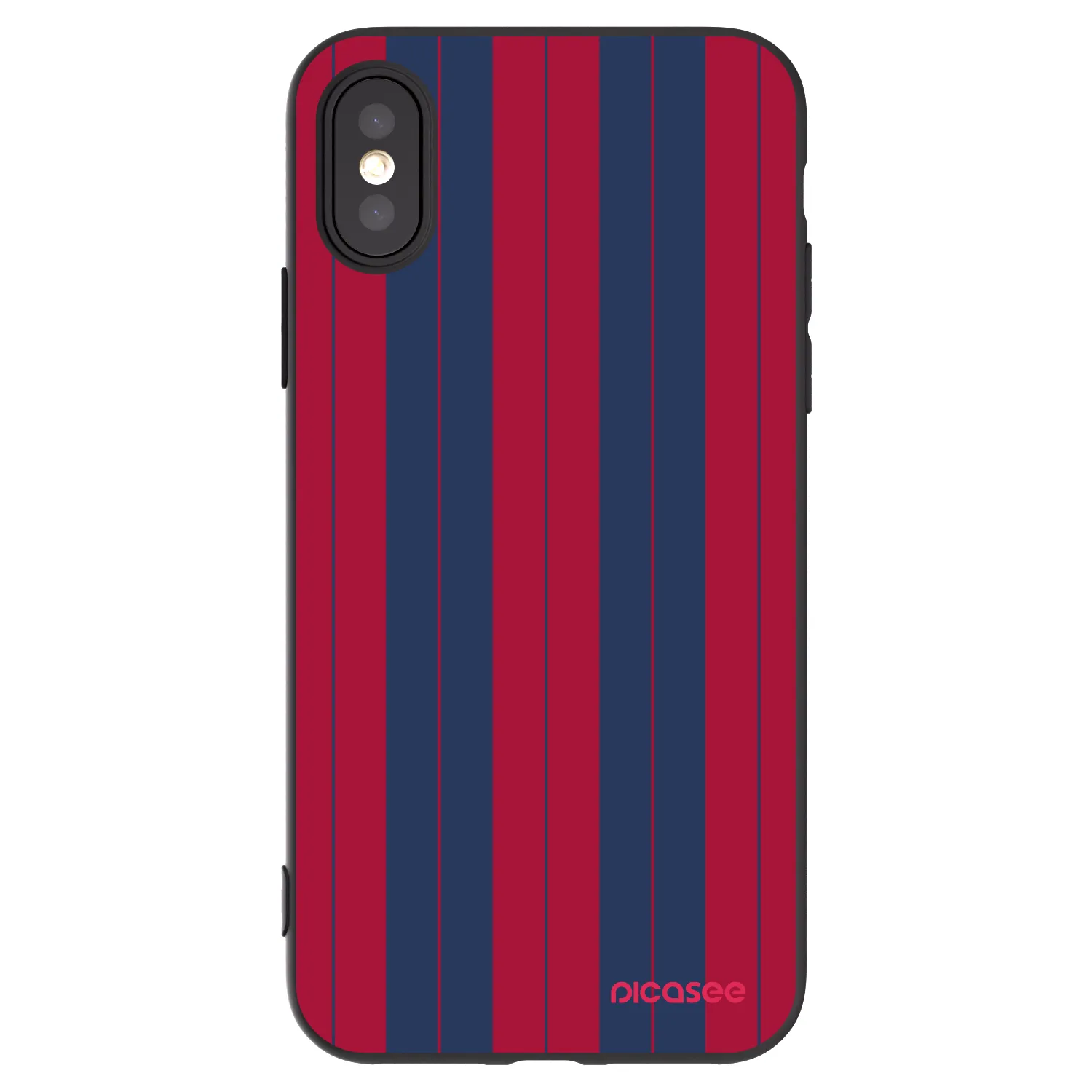 Picasee silikonski črni ovitek za Apple iPhone X/XS - Yacht club