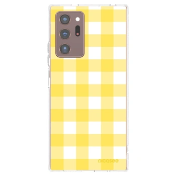 Picasee silikonski prozorni ovitek za Samsung Galaxy Note 20 Ultra - Gride lemon