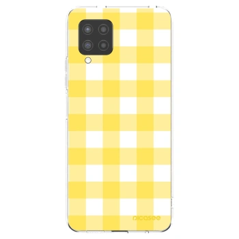 Picasee silikonski prozorni ovitek za Samsung Galaxy A42 A426B - Gride lemon