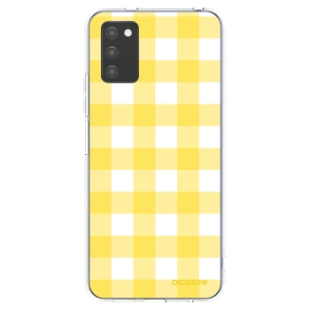 Picasee silikonski prozorni ovitek za Samsung Galaxy A02s A025G - Gride lemon
