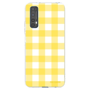 Picasee silikonski prozorni ovitek za Realme 7 - Gride lemon