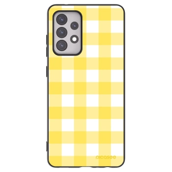 Picasee silikonski črni ovitek za Samsung Galaxy A52s 5G A528B - Gride lemon