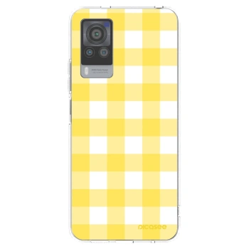 Picasee silikonski prozorni ovitek za Vivo X60 Pro 5G - Gride lemon