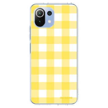 Picasee silikonski prozorni ovitek za Xiaomi 11 Lite 5G NE - Gride lemon