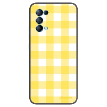Picasee silikonski črni ovitek za OPPO A16s - Gride lemon