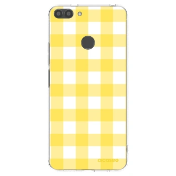 Picasee silikonski prozorni ovitek za Huawei P Smart - Gride lemon
