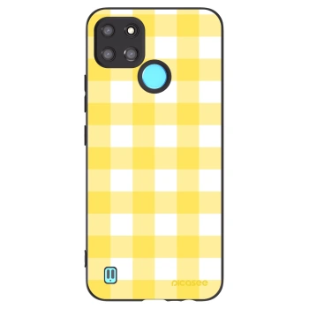 Picasee silikonski črni ovitek za Realme C21Y - Gride lemon