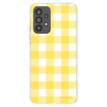 Picasee silikonski prozorni ovitek za Samsung Galaxy A73 5G - Gride lemon