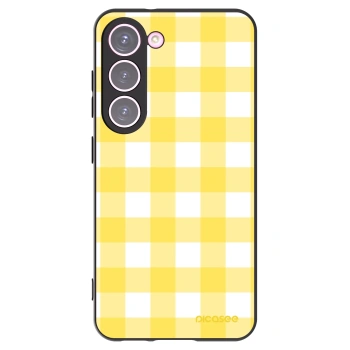 Picasee silikonski črni ovitek za Samsung Galaxy S23 5G - Gride lemon