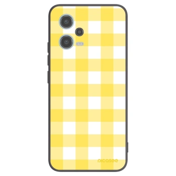Picasee silikonski črni ovitek za Xiaomi Redmi Note 12 5G - Gride lemon