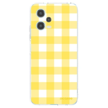 Picasee silikonski prozorni ovitek za Xiaomi Redmi Note 12 5G - Gride lemon
