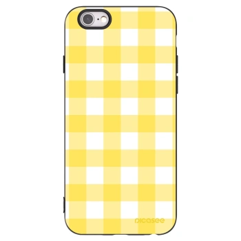 Picasee silikonski črni ovitek za Apple iPhone 6/6S - Gride lemon