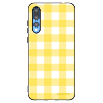 Picasee silikonski črni ovitek za Huawei P20 Pro - Gride lemon