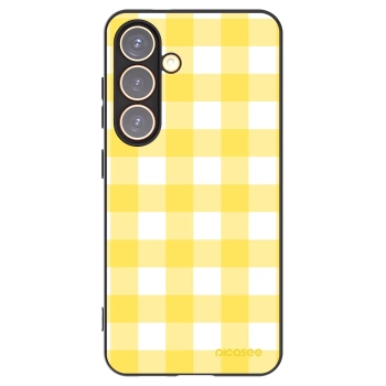 Picasee silikonski črni ovitek za Samsung Galaxy S24 S921B 5G - Gride lemon