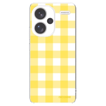 Picasee silikonski prozorni ovitek za Xiaomi Redmi Note 13 Pro+ 5G - Gride lemon