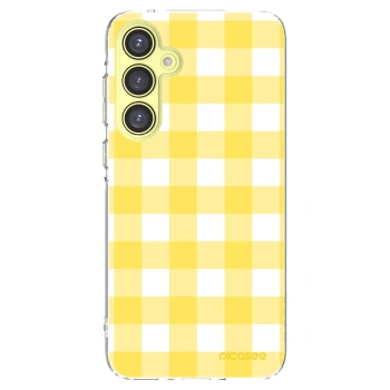 Picasee silikonski prozorni ovitek za Samsung Galaxy A35 5G A356B - Gride lemon