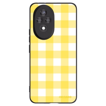 Picasee silikonski črni ovitek za Honor 200 Pro 5G - Gride lemon