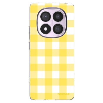 Picasee silikonski prozorni ovitek za Xiaomi Redmi Note 14 Pro 5G - Gride lemon