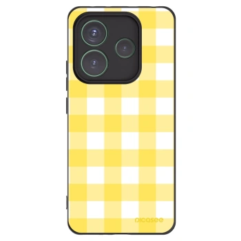 Picasee silikonski črni ovitek za Xiaomi Redmi Note 14 5G - Gride lemon