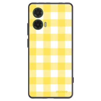 Picasee silikonski črni ovitek za Motorola Moto G35 5G - Gride lemon