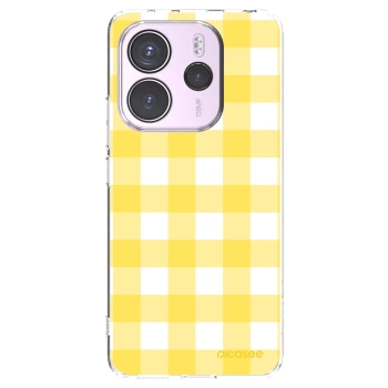 Picasee silikonski prozorni ovitek za Xiaomi Redmi Note 14 4G - Gride lemon