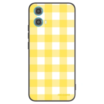 Picasee silikonski črni ovitek za Motorola Moto G34 5G - Gride lemon