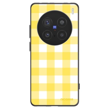 Picasee silikonski črni ovitek za Vivo X200 Pro - Gride lemon