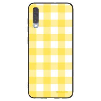 Picasee silikonski črni ovitek za Samsung Galaxy A70 A705F - Gride lemon
