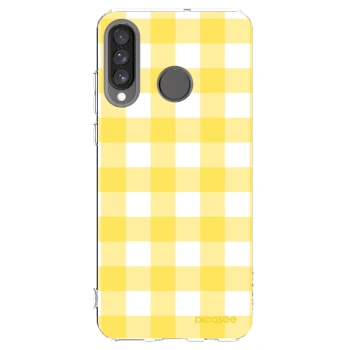 Picasee silikonski prozorni ovitek za Huawei P30 Lite - Gride lemon