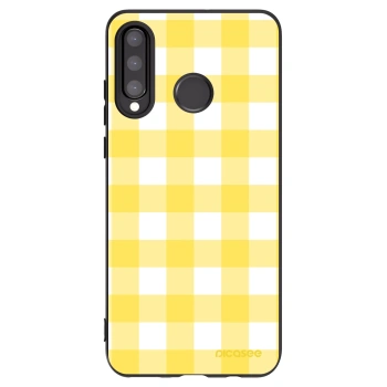 Picasee silikonski črni ovitek za Huawei P30 Lite - Gride lemon