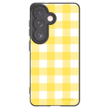 Picasee silikonski črni ovitek za Samsung Galaxy S26 - Gride lemon