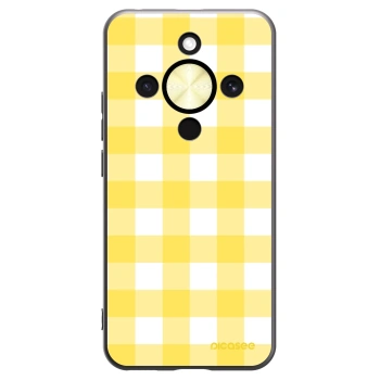 Picasee silikonski črni ovitek za Honor Magic8 Lite 5G - Gride lemon