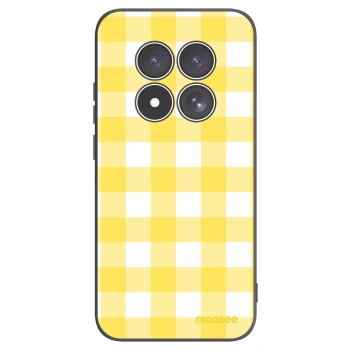 Picasee silikonski črni ovitek za Xiaomi Redmi Note 15 Pro 5G - Gride lemon