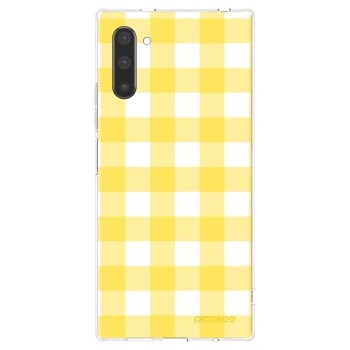 Picasee silikonski prozorni ovitek za Samsung Galaxy Note 10 N970F - Gride lemon