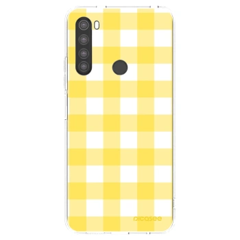 Picasee silikonski prozorni ovitek za Xiaomi Redmi Note 8 - Gride lemon