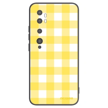 Picasee silikonski črni ovitek za Xiaomi Mi Note 10 (Pro) - Gride lemon