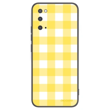 Picasee silikonski črni ovitek za Samsung Galaxy S20 G980F - Gride lemon