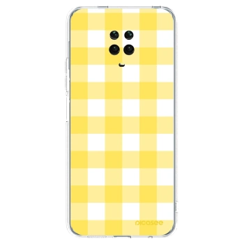 Picasee silikonski prozorni ovitek za Xiaomi Redmi Note 9 Pro - Gride lemon