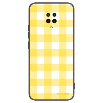 Picasee silikonski črni ovitek za Xiaomi Redmi Note 9 Pro - Gride lemon