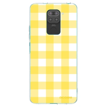 Picasee silikonski črni ovitek za Xiaomi Redmi Note 9 - Gride lemon