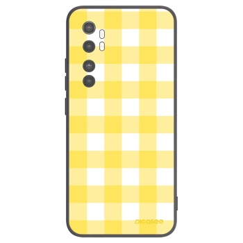 Picasee silikonski črni ovitek za Xiaomi Mi Note 10 Lite - Gride lemon
