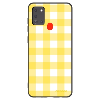 Picasee silikonski črni ovitek za Samsung Galaxy A21s - Gride lemon
