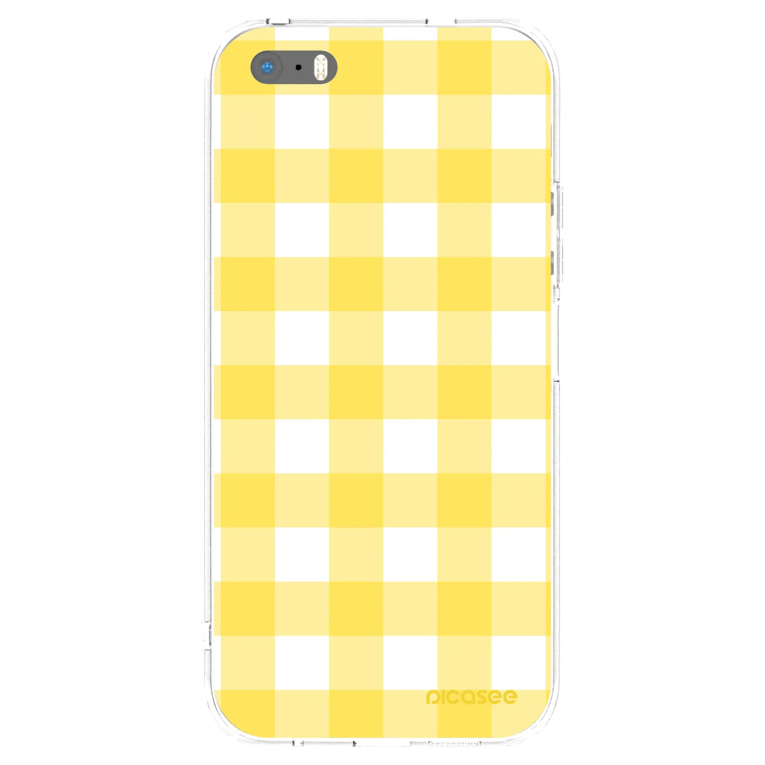 Picasee silikonski prozorni ovitek za Apple iPhone 5/5S/SE - Gride lemon