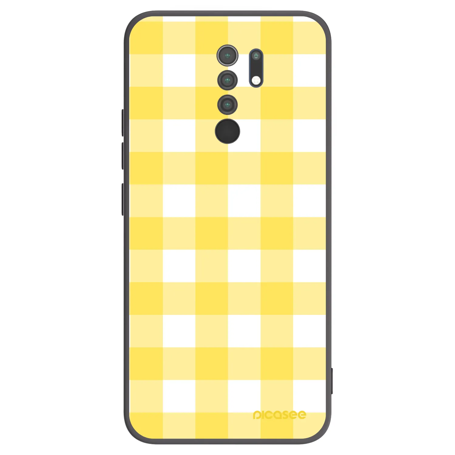 Picasee silikonski črni ovitek za Xiaomi Redmi 9 - Gride lemon