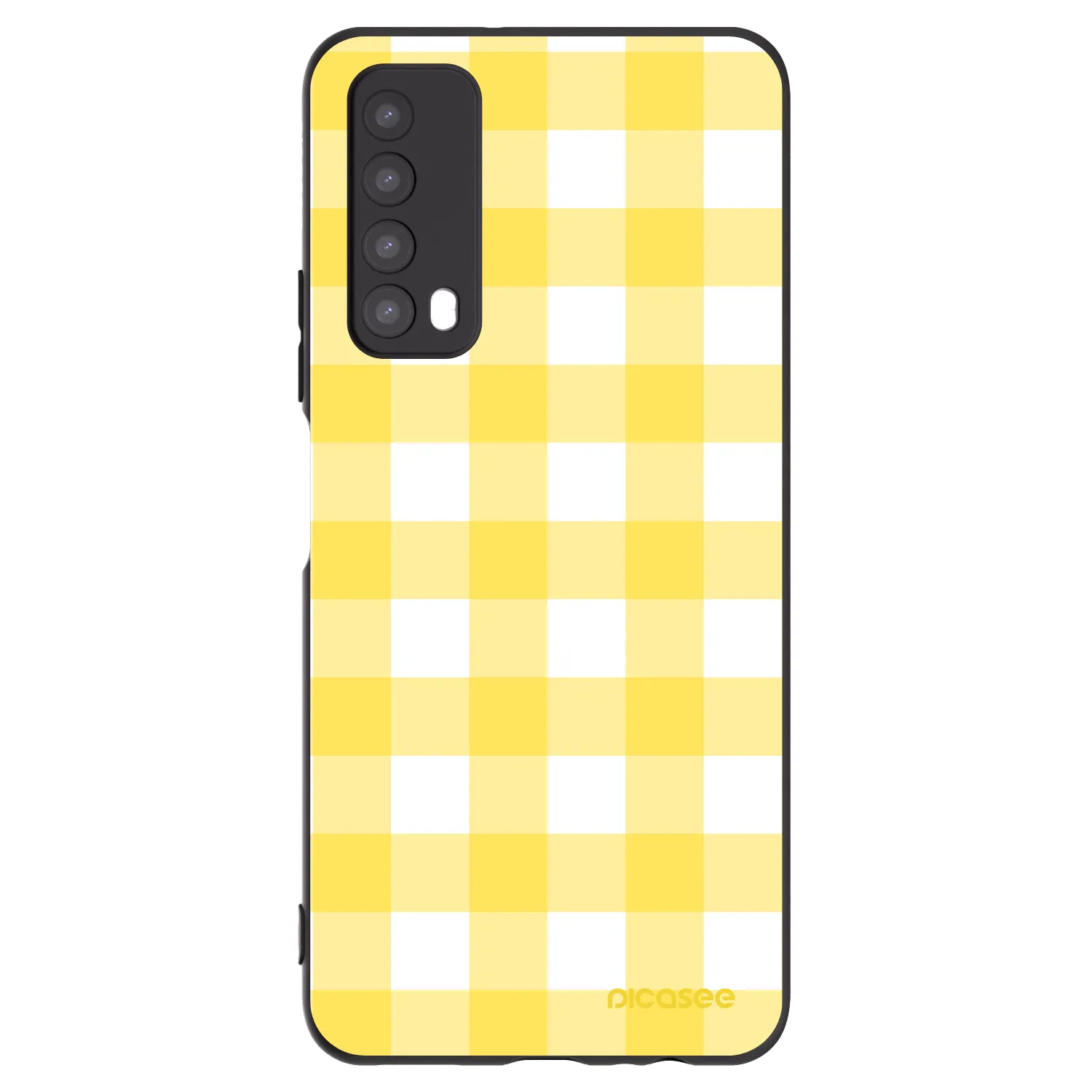 Picasee silikonski črni ovitek za Huawei P Smart 2021 - Gride lemon