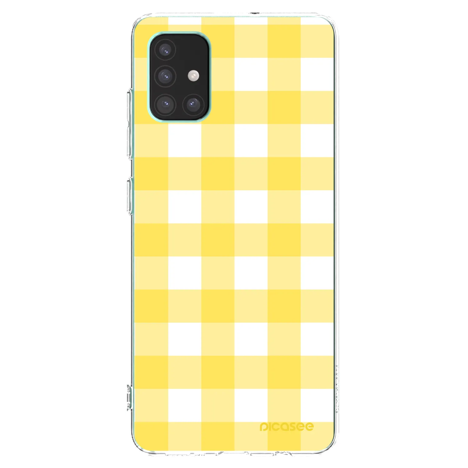 Picasee silikonski prozorni ovitek za Samsung Galaxy M51 M515F - Gride lemon