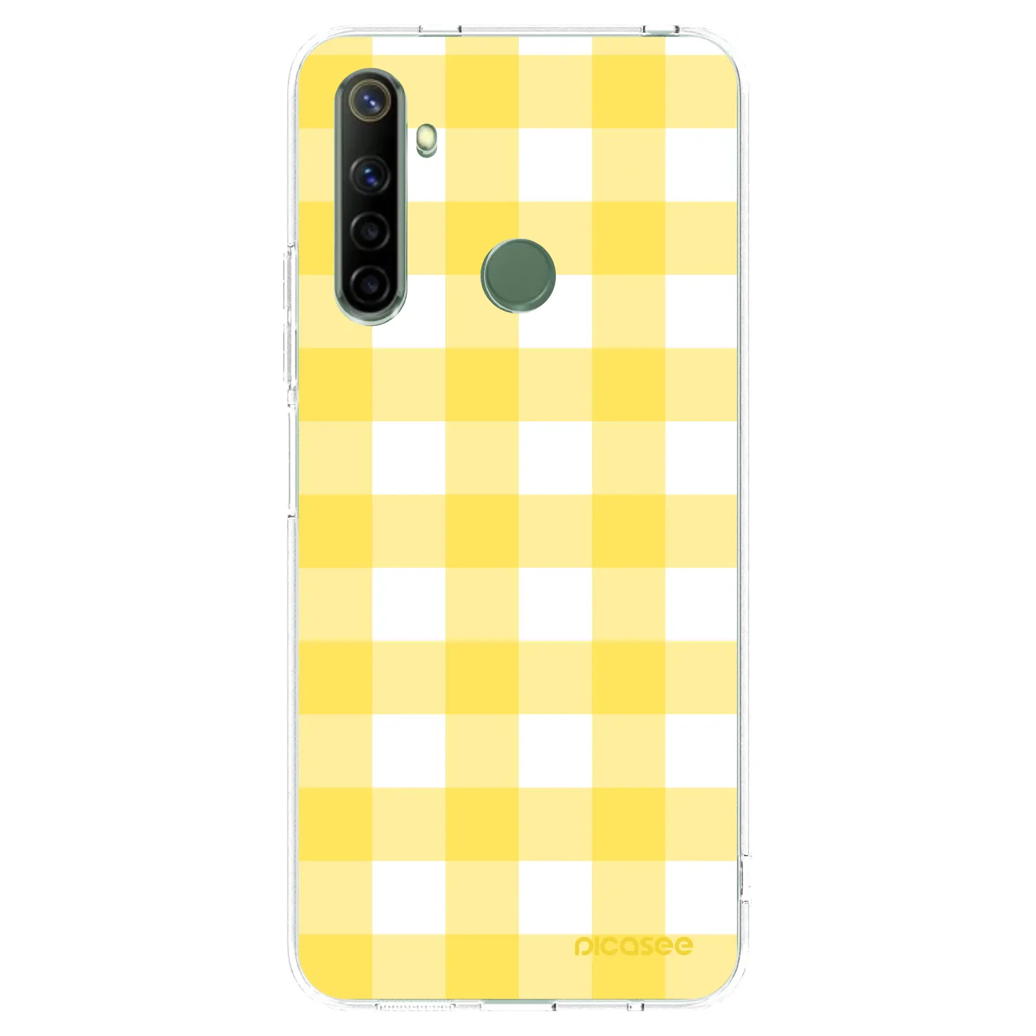 Picasee silikonski prozorni ovitek za Realme 6i - Gride lemon