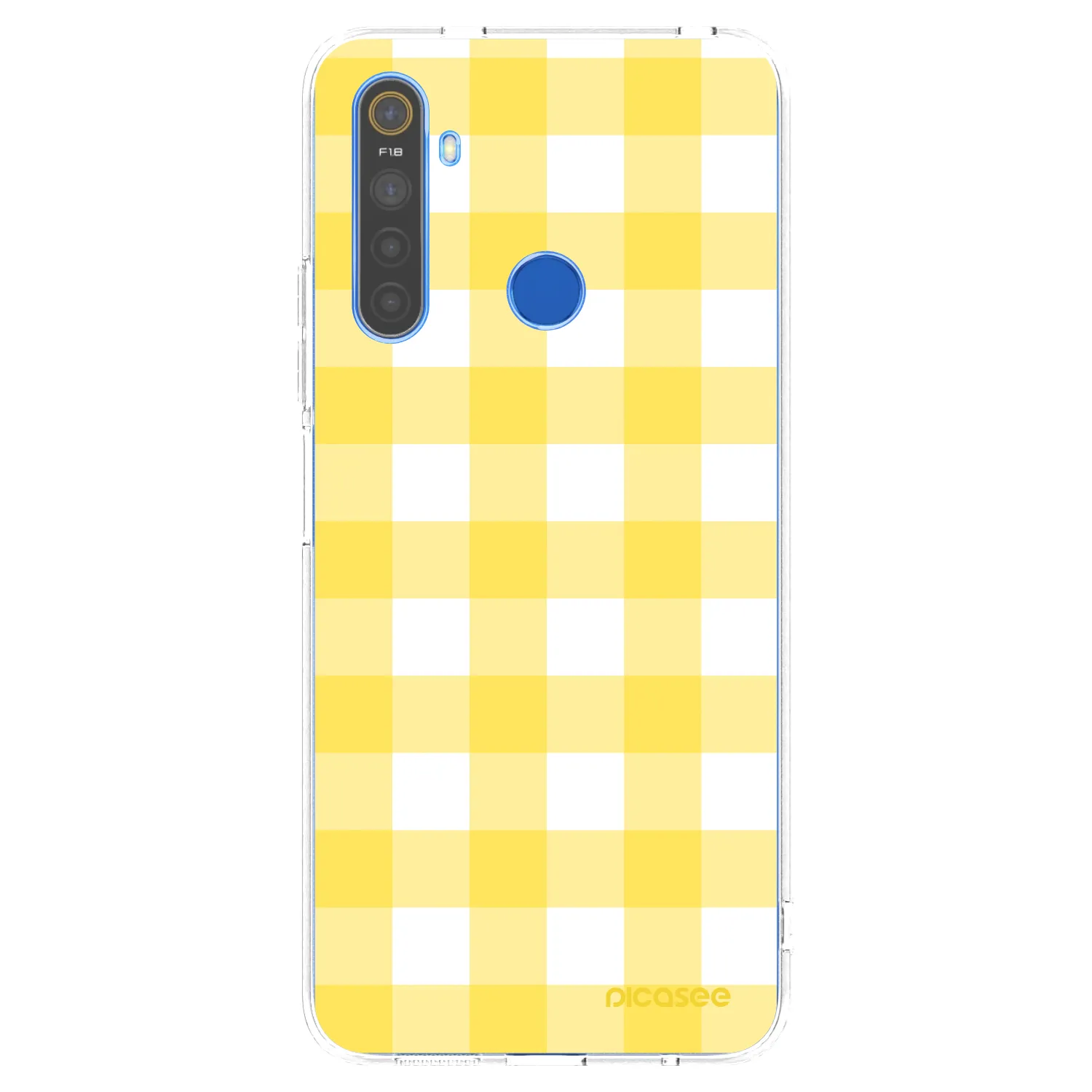 Picasee silikonski prozorni ovitek za Realme 5 - Gride lemon