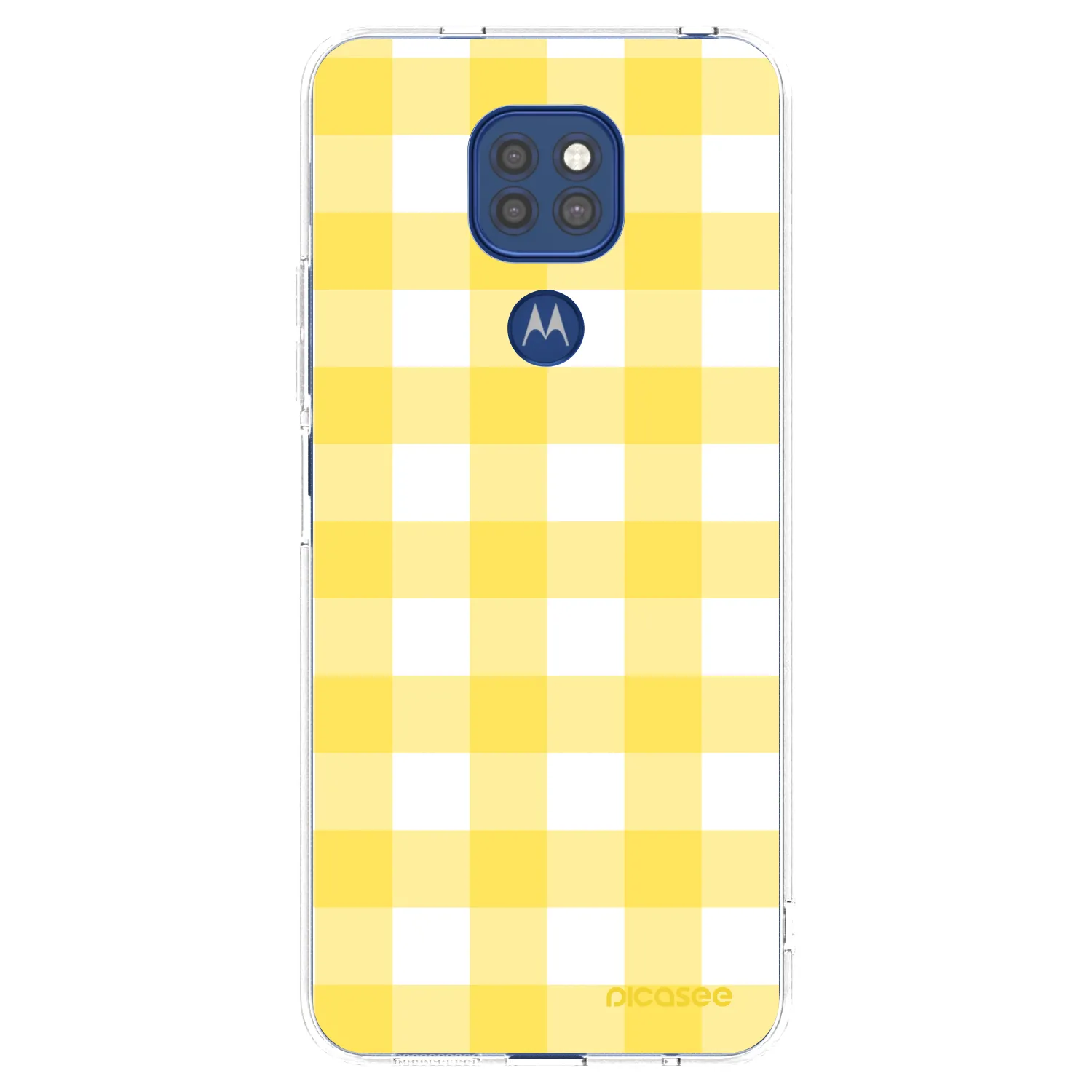 Picasee silikonski prozorni ovitek za Motorola Moto G9 Play - Gride lemon