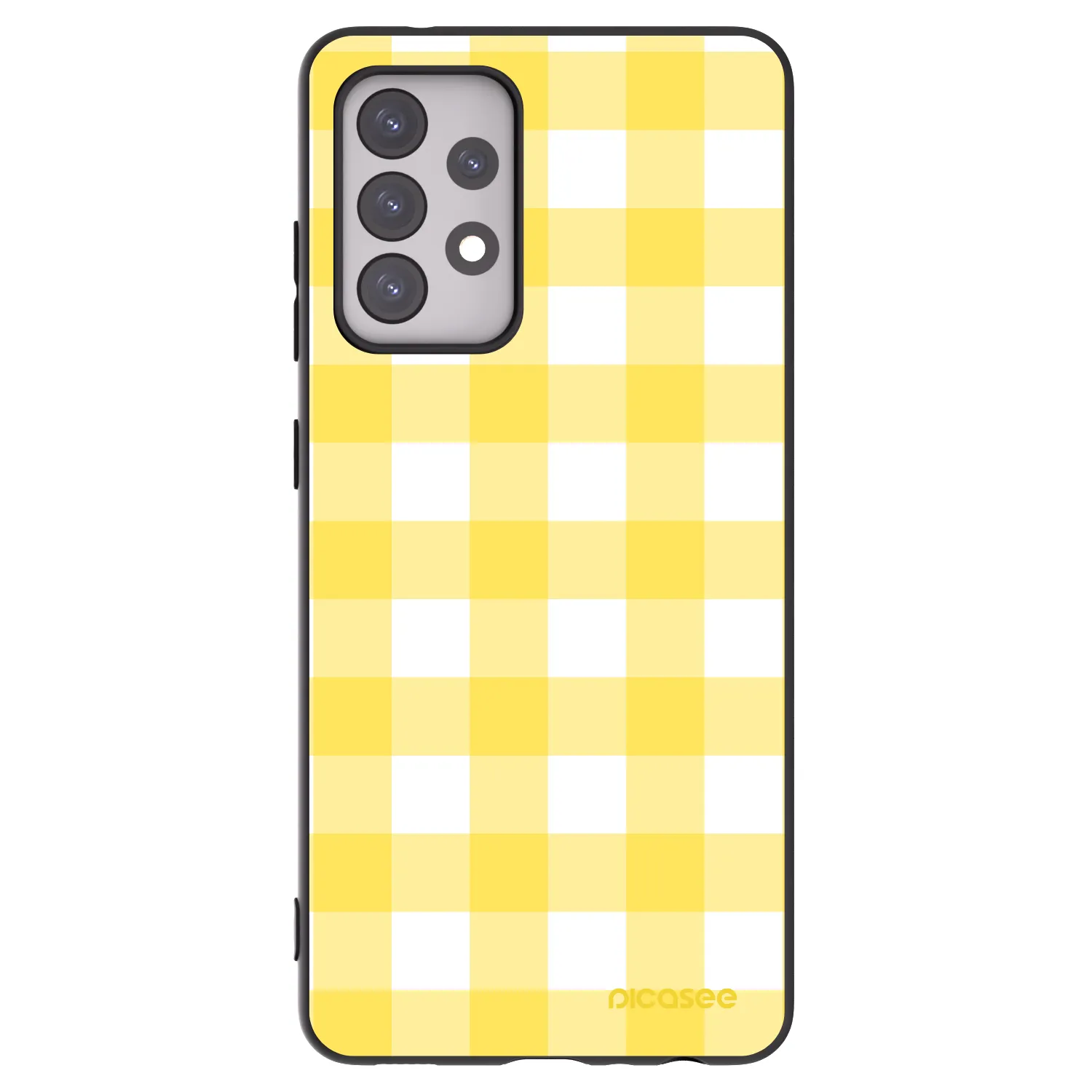 Picasee silikonski črni ovitek za Samsung Galaxy A52 5G A525F - Gride lemon